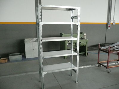 Shelving racks production